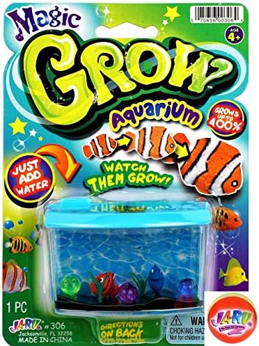 JA-RU MAGIC GROW-AQUARIUM TOY-FISH צעצוע הגדר מים צעצועים המתרחבים | צומחת חיות גידול במים יצורי ים עמוקים